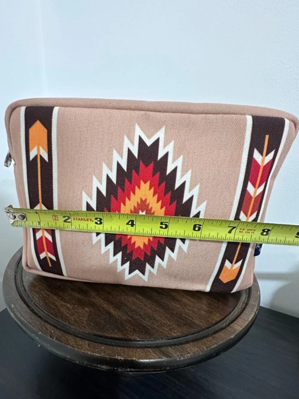 N Gil Aztec Southwest Canvas Cosmetic Makeup Bag Travel Pouch
